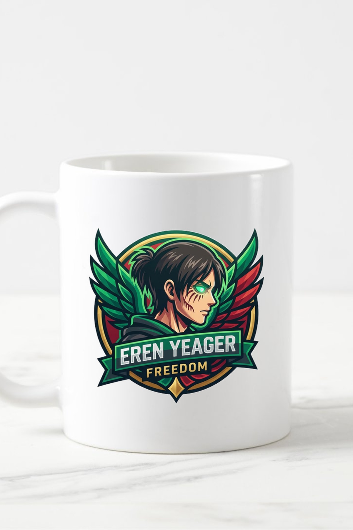 Eren Yeager - Popüler Karakterler Kupa Bardak